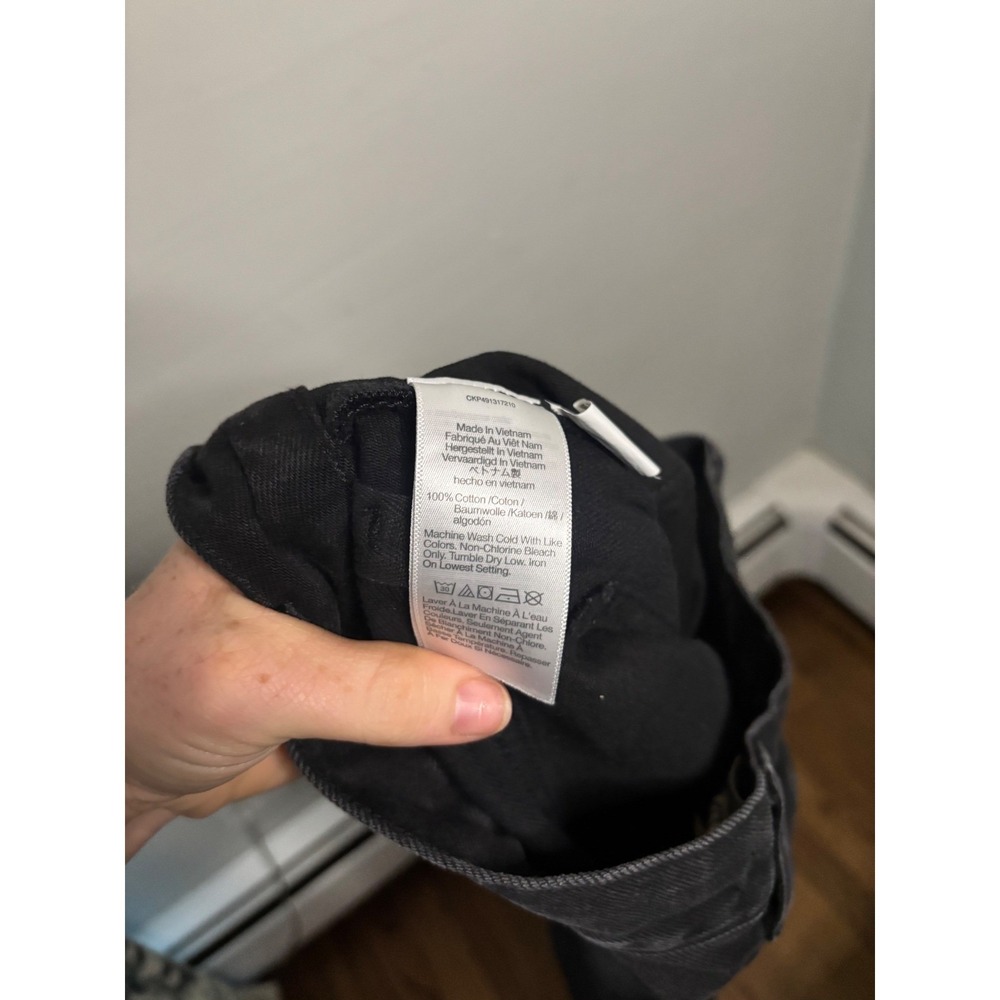 Madewell Low Slung Baggy Jeans 27 Washed Black Y2K Relaxed Streetwear - Picture 7 of 7